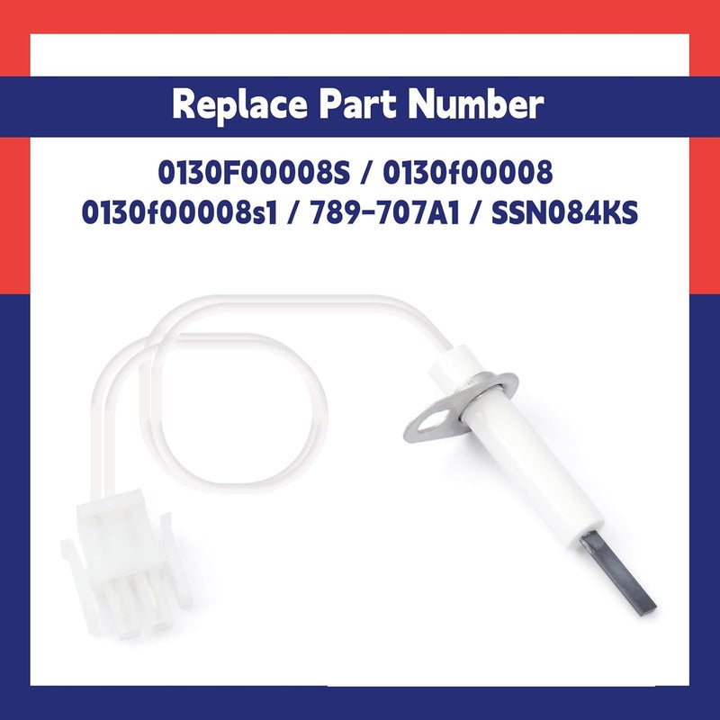 Dusledel 0130F00008S Furnace Ignitors Replacement for Goodman Furnace Hot Surface Ignitors Upgraded Heater Igniters Replace 0130f00008 0130f00008s1 789-707A1 SSN084KS - Image 4
